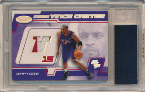 Vince Carter NBA 2001-02 Fleer Hoops Hot Prospects Inside Patch 900枚限定 VGR 80 パッチカード ヴィンス・カーター