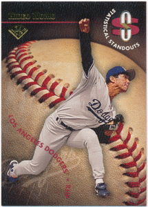 野茂英雄 MLB 1996 Leaf Statistical Standouts 2500枚限定 Hideo Nomo
