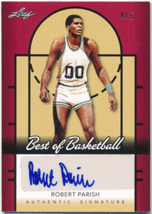 Robert Parish NBA 2013 Leaf Best of Basketball Red Signature Auto 5枚限定 直筆サイン レッドオート ロバート・パリッシュ