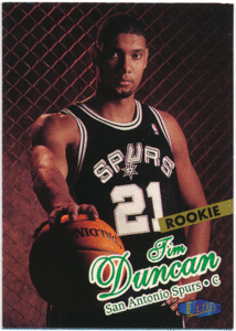 Tim Duncan NBA 1997-98 Fleer Ultra RC #131 Rookie Card ルーキーカード ティム・ダンカン