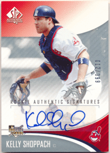 ☆ Kelly Shoppach MLB 2006 UD SP Authentic RC Rookie Signature Auto 399枚限定 直筆サイン ルーキーオート ケリー・ショパック