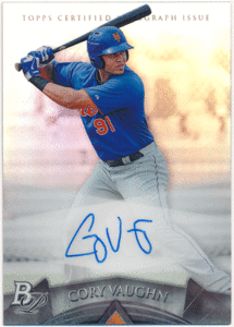 ☆ Cory Vaughn MLB 2014 Bowman Platinum Refractor Signature Auto 直筆サイン リフラクターオート コーリー・ボーン