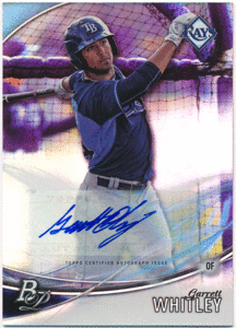 ☆ Garrett Whitley MLB 2016 Bowman Platinum Signature Auto 直筆サイン オート ギャレット・ウィットリー