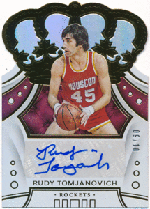 Rudy Tomjanovich NBA 2019-20 Panini Crown Royale Gold Signature Auto 10枚限定 直筆サイン ブルーオート ルディ・トムヤノビッチ