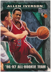 Allen Iverson NBA 1997 Basketball Rookies 96-97 All-Rookie Team アレン・アイバーソン