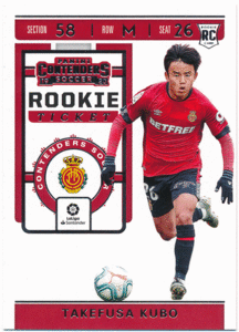 久保建英 2019-20 Panini Chronicles Contenders RC Rookie Ticket ルーキーカード Takefusa Kubo