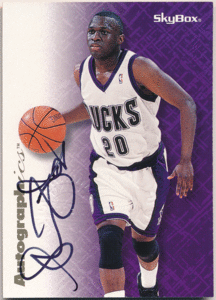 Sherman Douglas NBA 1996-97 Skybox Autographics Signature Auto 直筆サイン オート シャーマン・ダグラス