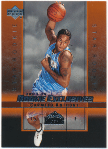 Carmelo Anthony NBA 2003-04 Upper Deck UD Rookie Exclusives RC #3 Rookie Card ルーキーカード カーメロ・アンソニー