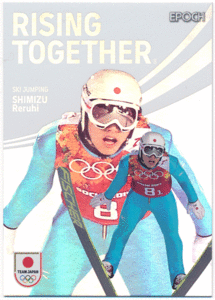 Epoch 2024 Team Japan Winter Olympians 清水礼留飛 スキージャンプ ホログラムパラレルカード 75枚限定