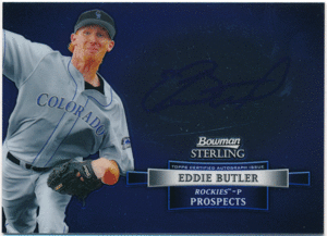 ☆ Eddie Butler MLB 2012 Bowman Sterling Prospect Signature Auto 直筆サイン オート エディ・バトラー