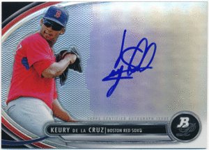 ☆ Keury de la Cruz MLB 2013 Bowman Platinum Refractor Signature Auto 直筆サイン リフラクターオート デラ・クルーズ