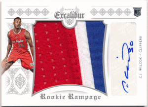 C.J. Wilcox NBA 2014-15 Panini Excalibur RC Rookie Rampage Signature Patch Auto 直筆サイン ルーキーパッチオート ウィルコックス