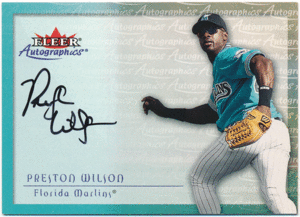 ☆ Preston Wilson MLB 2000 Fleer Autographics Signature Auto 直筆サイン オート プレストン・ウィルソン