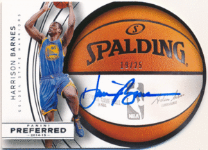 Harrison Barnes NBA 2014-15 Panini Preferred Spalding Signature Auto 25枚限定 直筆サイン オート ハリソン・バーンズ