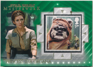 Princess Leia Organa 2020 Topps Star Wars Masterwork Commemorative Green Stamp Relic Card 99枚限定 スタンプカード レイア・オーガナ