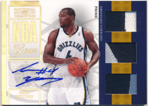Sam Young 2009-10 Panini National Treasures NBA Gear RC Rookie Patch Auto 49枚限定 直筆サイン ルーキーパッチオート サム・ヤング