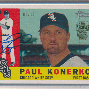 Paul Konerko MLB 2023 Topps Archives Signature Retired Edition Buyback Auto 10枚限定 直筆サイン バイバックオート ポール・コネルコの画像1