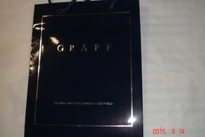  unused new goods GRAFF( jewelry brand ) paper bag large size 