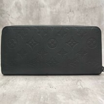 極美品/新型●LOUIS VUITTON ルイヴィトン メンズ モノグラム シャドウ ジッピーウォレット ヴェルティカル 長財布レザー黒ノワール M62902_画像3