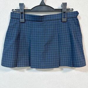 制服 緑・紺・黒 チェック柄 マイクロミニスカート W71 丈28 夏用