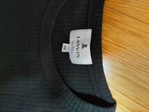 LANVIN　en Bleu ランバン　オン　ブルー★パフ袖トップス黒　美品　社交ダンスにも_画像2