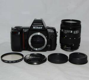 【良品】NIKON AF F-801s 28-85mm/F3.5-4.5mm レンズ付きフィルムカメラ (動作確認済)