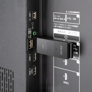 送料無料★美品★ BUFFALO スティック型SSD 250GB [ テレビ録画/PC/PS5向け 耐衝撃＆耐振動＆高速化 ] USB3.2(Gen.1) SSD-PUT250U3-BKAの画像5