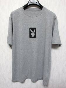 未使用品 プレイボーイ PLAYBOY × THE PARKING GINZA 半袖 Tシャツ カットソー グレー L 南911