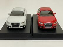 送料込み 京商 1/64 Audi アウディ A5（白・ホワイト）アウディ A4（赤・レッド）本体のみ ２個セット アウディミニカーコレクション_画像8