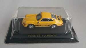 送料込み 京商 1/64 ポルシェ 911 カレラ RS PORSCHE 911 CARRERA RS（黄・イエロー系色）ポルシェミニカーコレクション