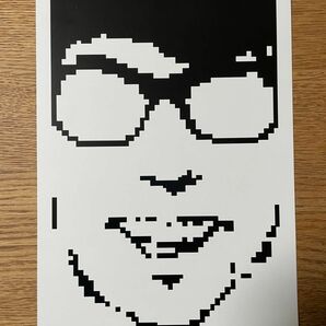 BEAT CRUSADERS メンバー画像　販促用　お面　ドット絵風似顔絵　ヒダカトオル　BECR umu thai araki