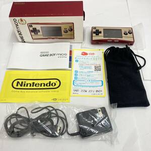 【未使用品】☆Nintendo GAME BOY micro☆任天堂／ゲームボーイミクロ／OXY-001／付属品完備／ハッピーマリオ／ファミコンバージョン／EB1