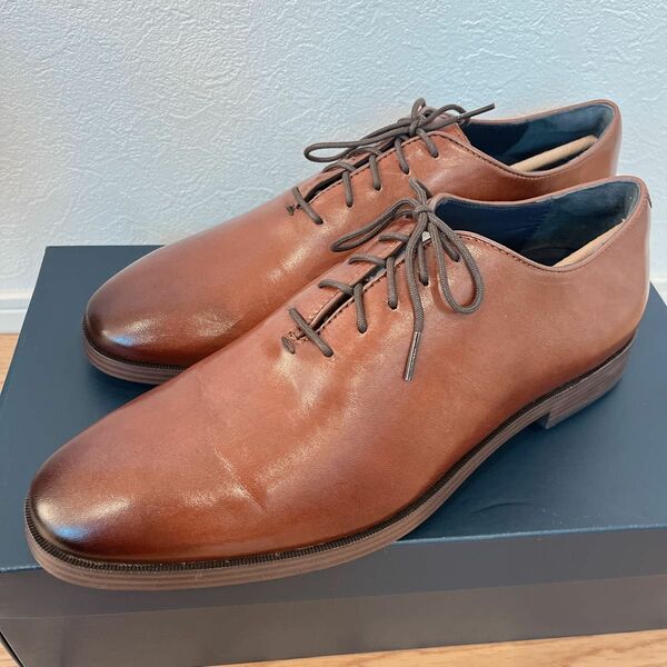 COLEHAAN ジェファーソン グランド ホールカット オックスフォード 27 27.5 US9.5 ブラウン 本革 革靴 