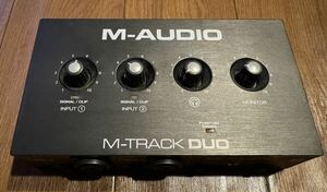 M-Audio USB M-TRACK DUO オーディオインターフェース 音楽制作ソフトウェア付 Mac Win DTM DAW 低ノイズ ライブ配信 再生 宅録 