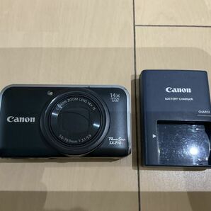 中古 Canon キヤノン コンパクトデジタルカメラ PowerShot SX210 IS ブラックの画像1