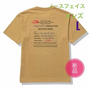 新品☆ノースフェイス エントランスパーミッションティー Tシャツ メンズ L ケルプタン