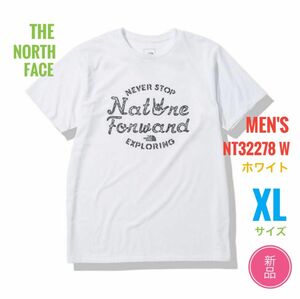 新品☆ノースフェイス ネイチャーフォワードTシャツ メンズ XL ホワイト