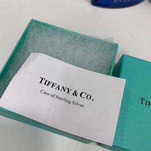 TIFFANY Co ティファニー 指輪 リング シルバー 925 箱付 アクセサリー ナローリング 半径約17mmの画像5