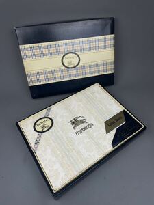 福) 未使用品 Burberry バーバリー ソフトコットンシーツ 日本製 西川産業 綿100% 140×240㎝ 