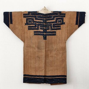 【TAKIYA】7230『 アイヌ民族衣装 アットゥシ 』 アツシ 厚司織 樹皮衣 靱皮衣 antique kimono textile 民藝 古美術 時代