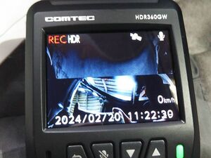 【動作確認済】コムテック HDR360GW ドライブレコーダー リアカメラ欠品