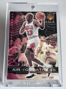 ★ MICHAEL JORDAN ★ 1998-99 UPPERDECK [ AIR OF GREATNESS : BRONZE /100 ] ★ ジョーダン