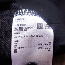 XLサイズ 半袖ドライカノコポロシャツ ユニクロ メンズ UNIQLO 古着 黒 LX32_画像7