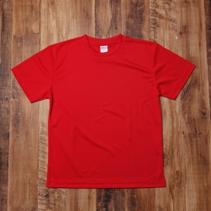 Sサイズ 半袖Tシャツ ユナイテッドアスレ メンズ United Athle Dry Athletic 未使用 古着 赤 MG3