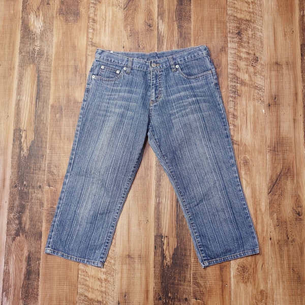 サイズ：64（M） ジーンズ レディース JINTY 古着 デニム パンツ ブルー LU7