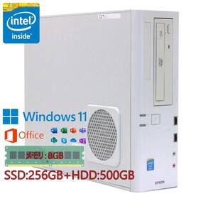 [SSD установка! Saxa k работа *]EPSON Endeavor AT992E Windows11 память 8GB SSD256GB Office2021 DVD Drive 