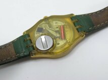 ★ハローカメラ★ 9715 スウォッチ swatch レディース クォーツ 腕時計 ジャンク扱い 要修理 AG 1992 生活防水 1円スタート 即決有り_画像4