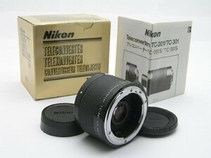 ★ハローカメラ★9701 Nikon TELECONVERTER TC-201 箱.説明書付 　動作品、現状　1円スタ－ト　即決