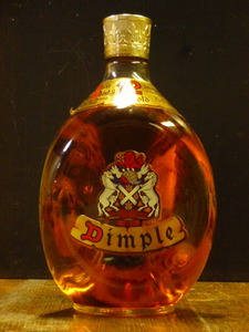 特級「Dimple」12年 王冠キャップ 1980年代半ば~ 「ディンプル」12 Years Old ヘイグの上位銘柄 75cl 43％ 　Dimple王-0130-R