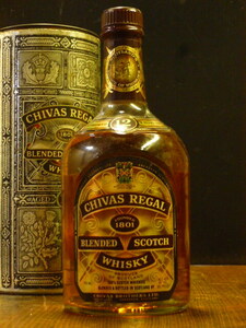 CHIVAS REGAL 12年 40年程度昔のボトルか シーバスリーガル12 YEARS OLD 750ml 80PROOF 二国の国旗紋章 ストラスアイラ CVRG-0130-A